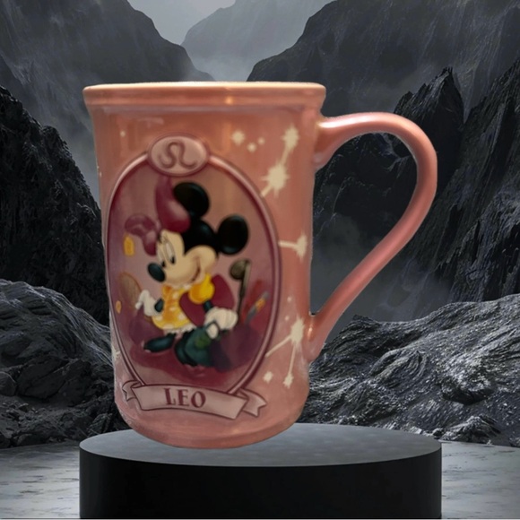 Disney Other - Disney Pink Mug with Minnie Mouse Zodiac Leo Design